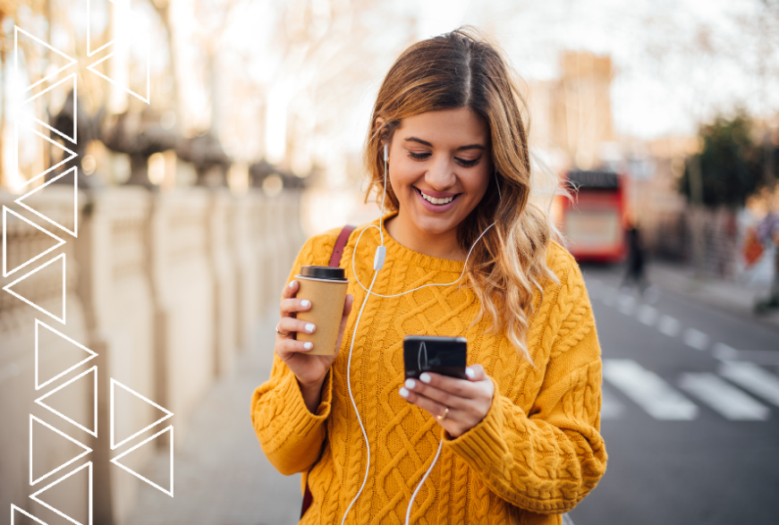 Person using mobile phone